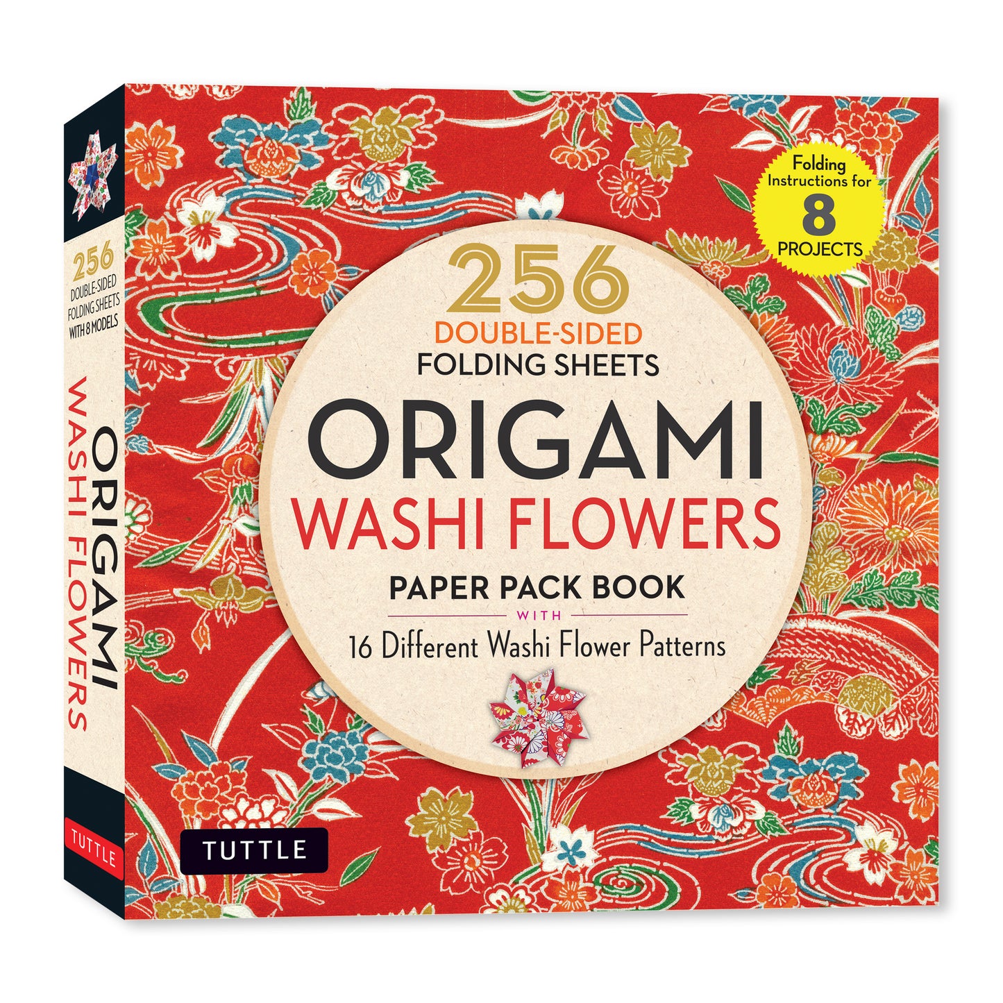 Origami Washi Flowers Paper Pack Book