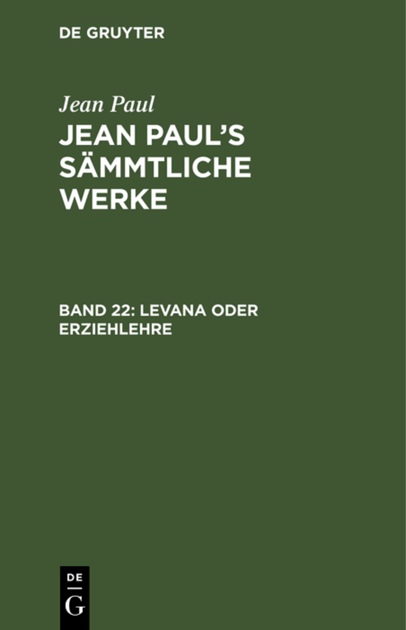 Levana oder Erziehlehre