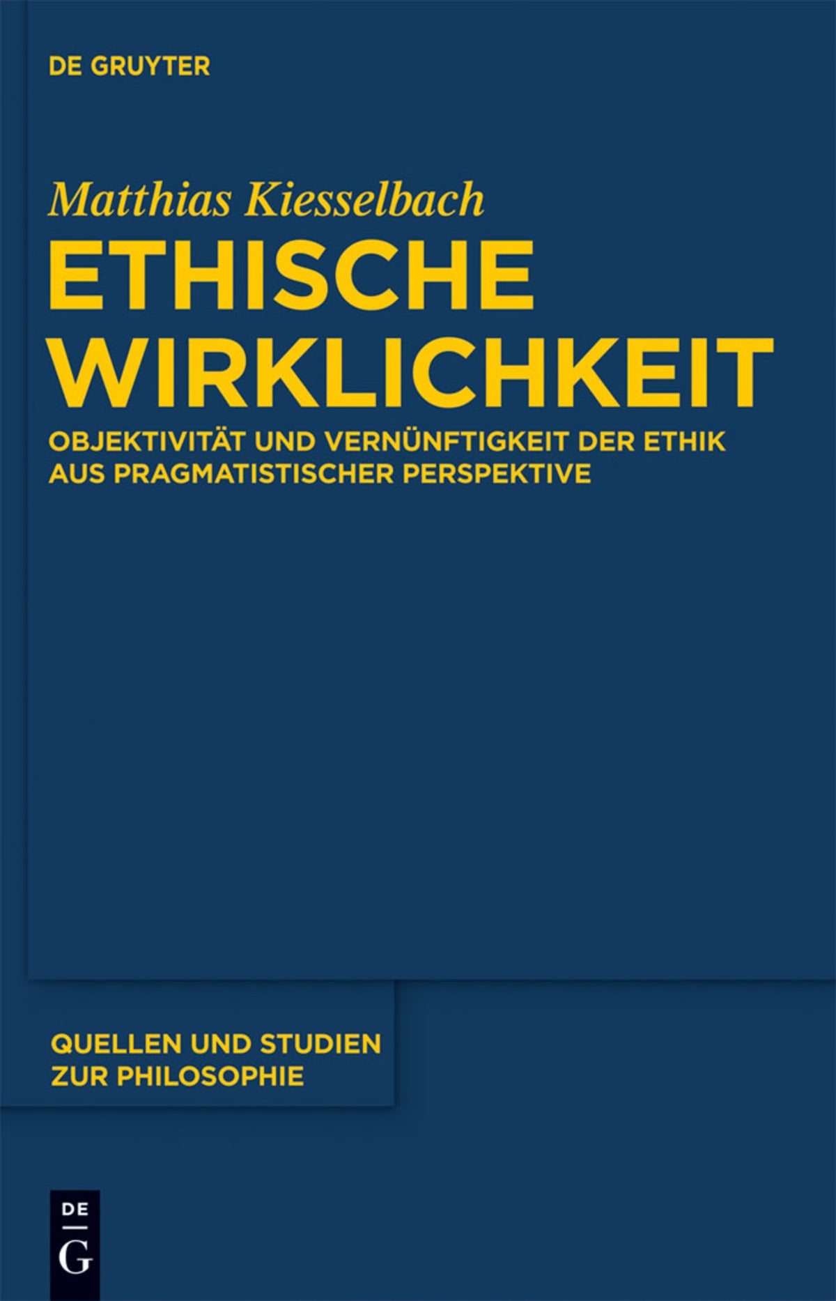 Cover image for Ethische Wirklichkeit ISBN 9783110282733