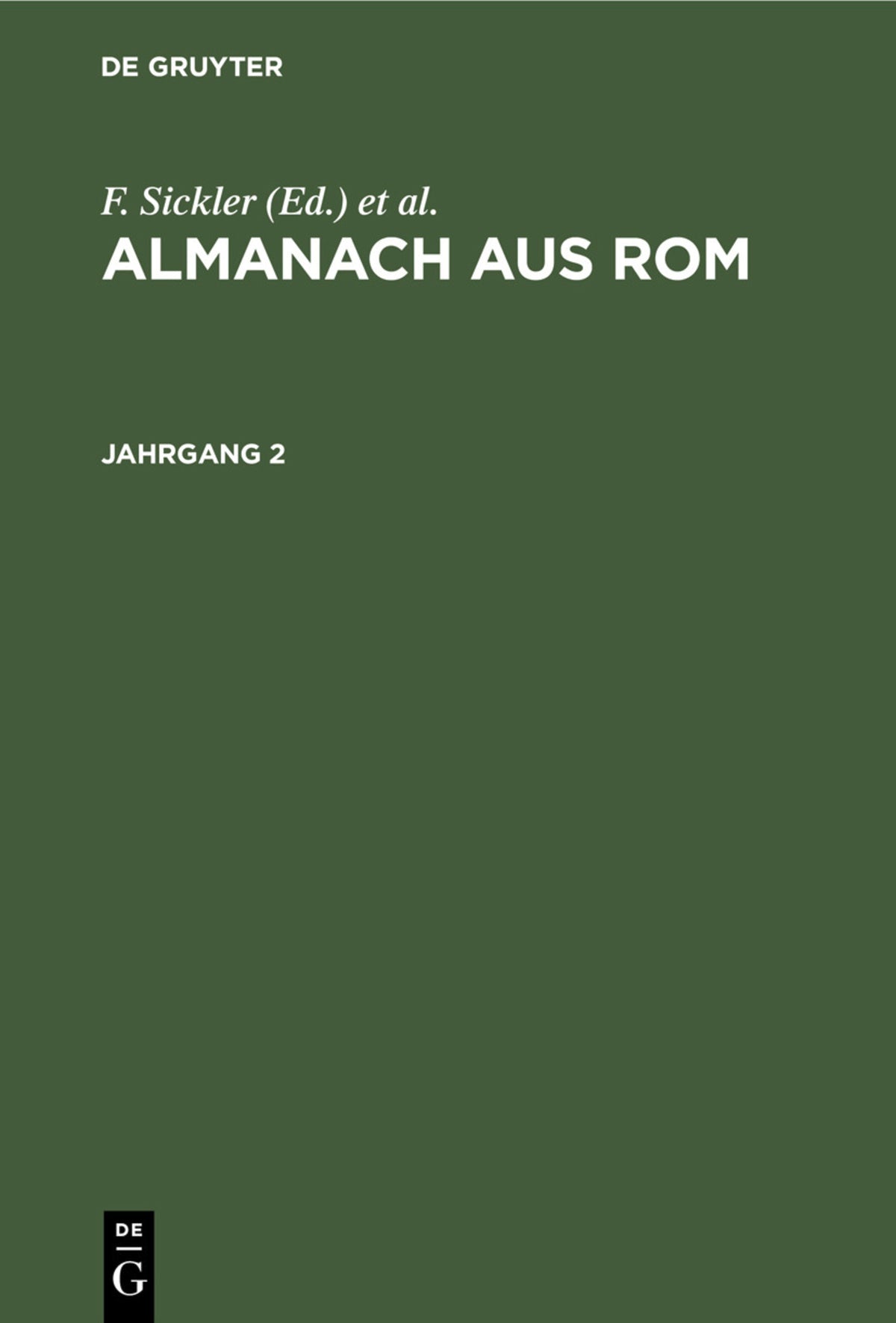 Almanach aus Rom. Jahrgang 2