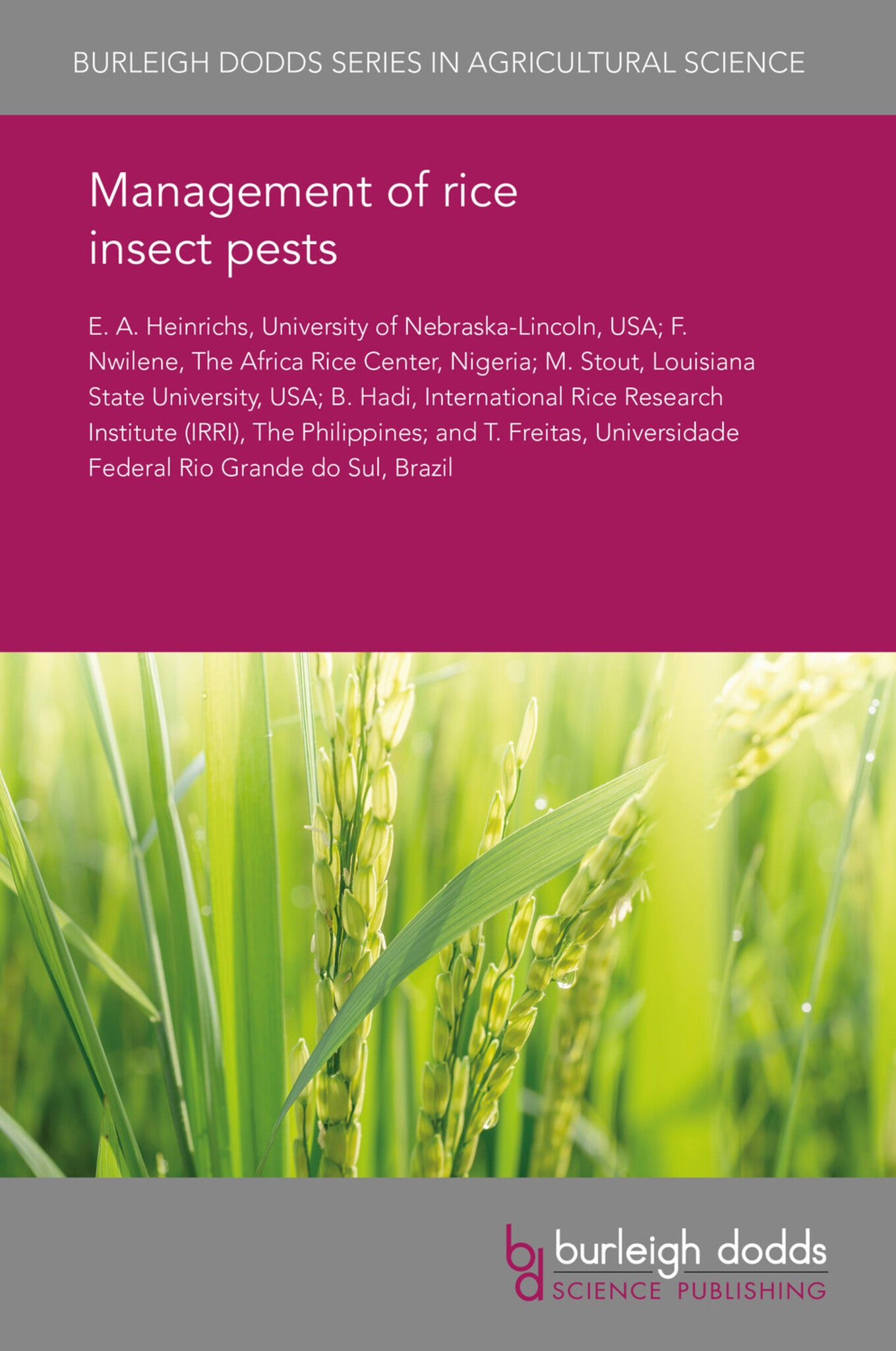 Cover image for Management of rice insect pests ISBN 9781838797249