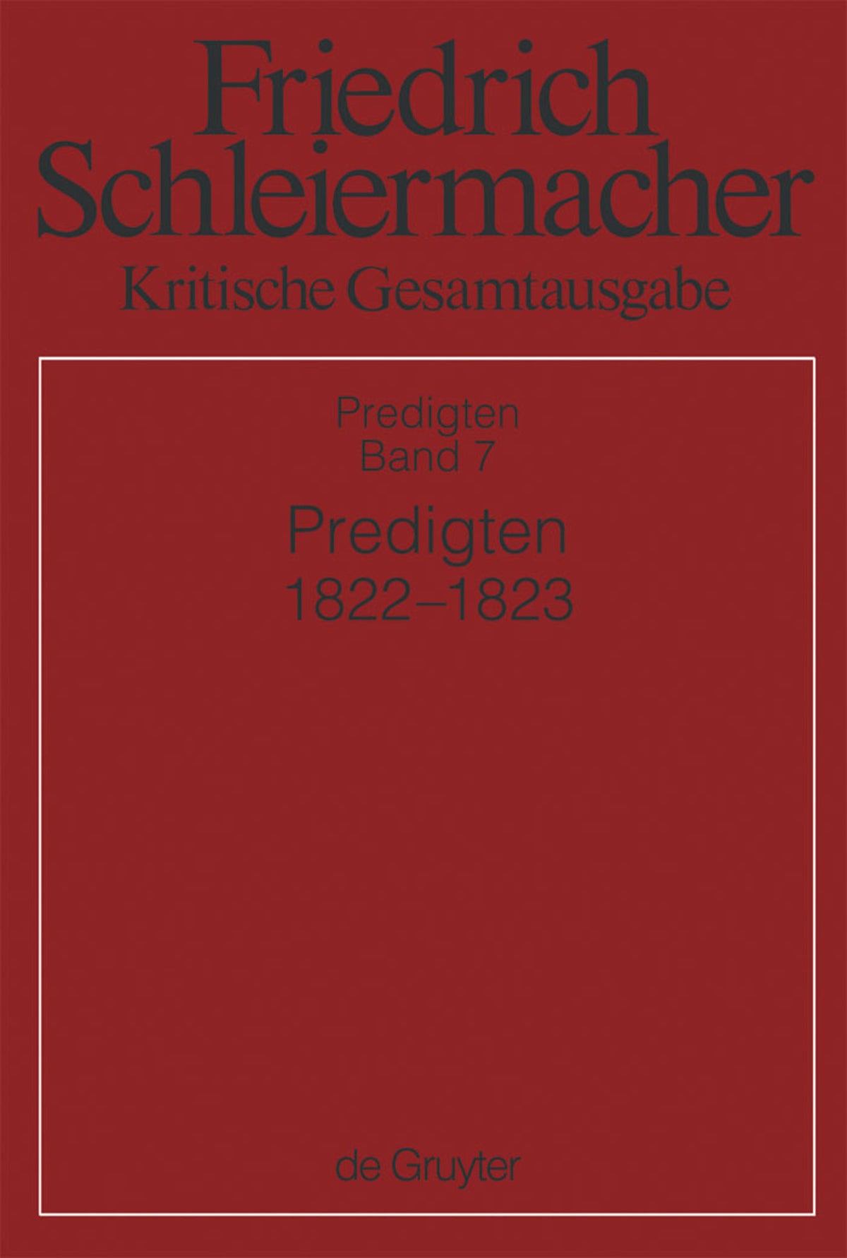 Predigten 1822-1823