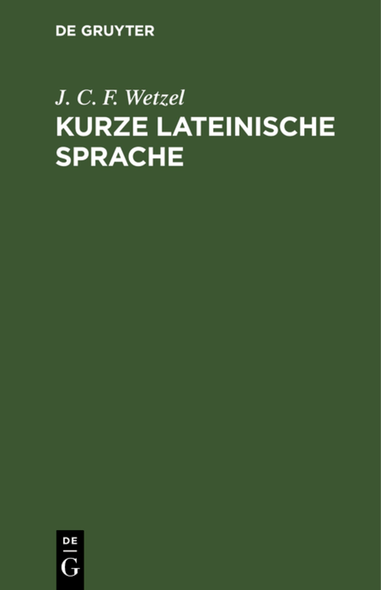 Kurze lateinische Sprache