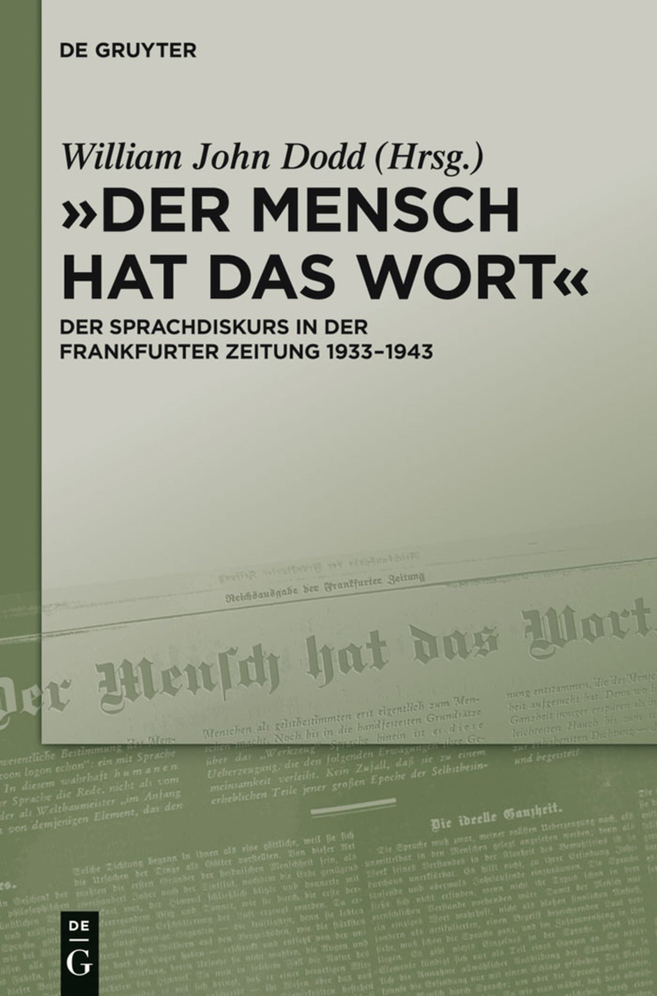 "Der Mensch hat das Wort"