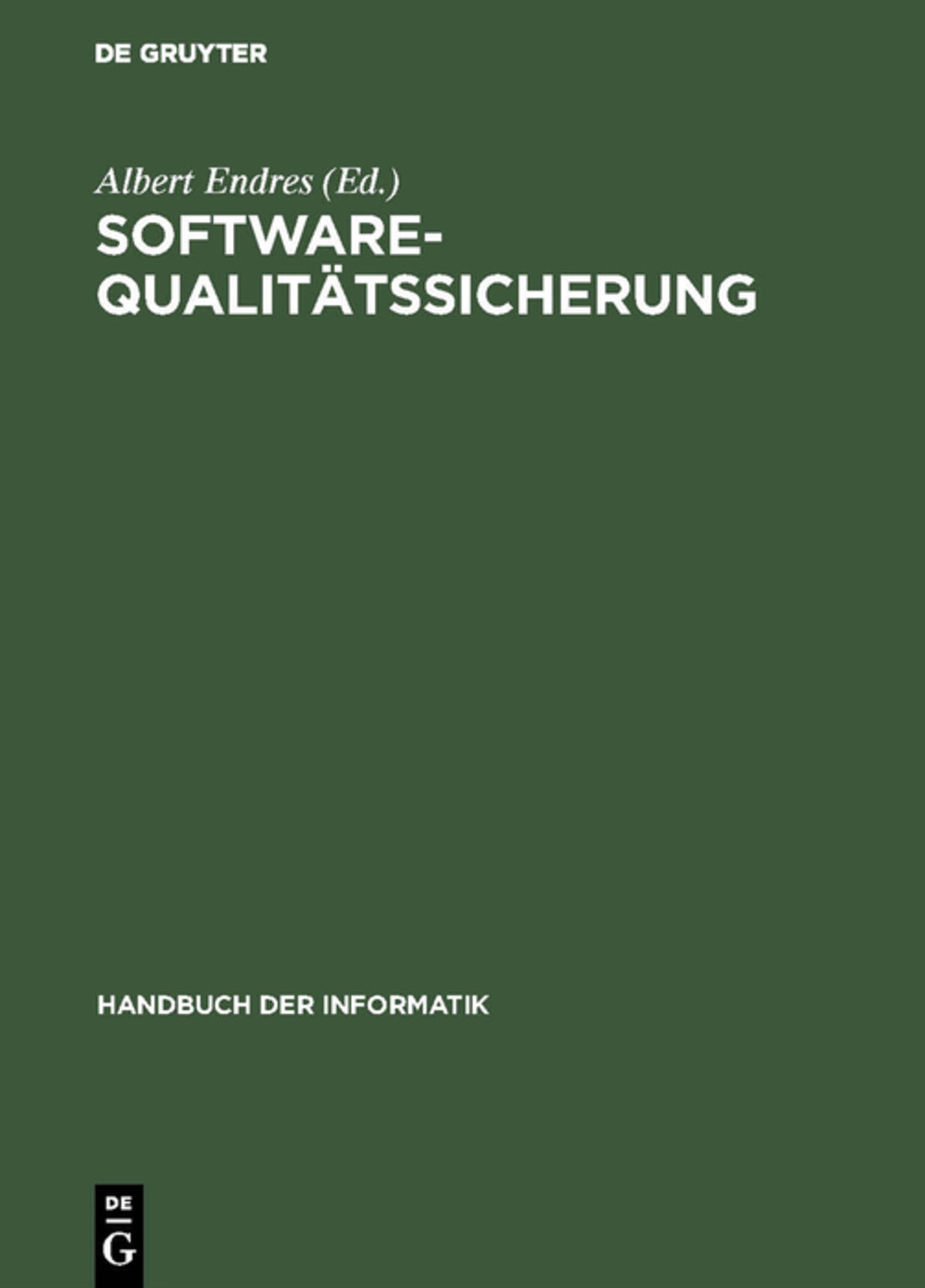 Cover image for Software-Qualitätssicherung ISBN 9783486234121