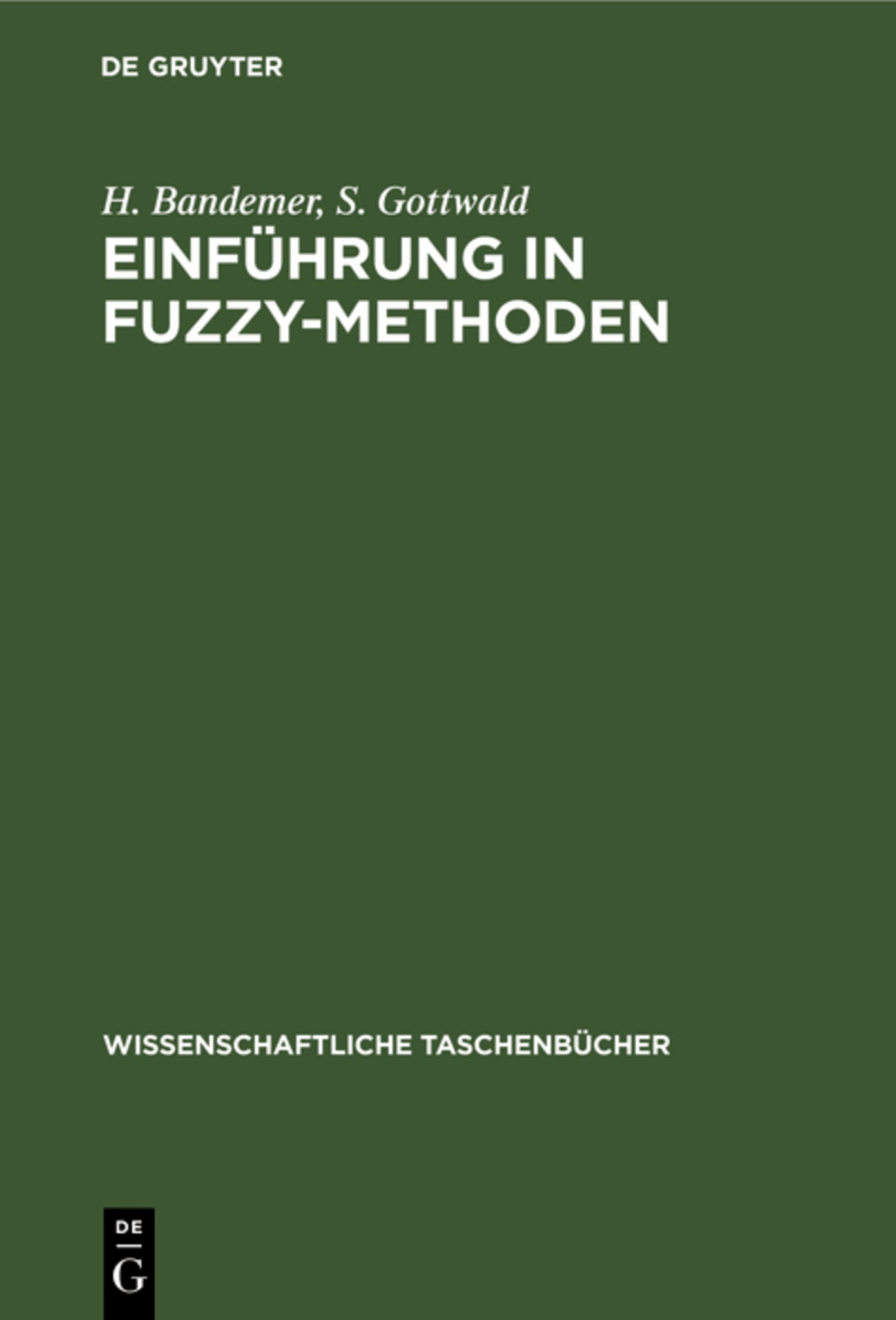 Einführung ın FUZZY-Methoden