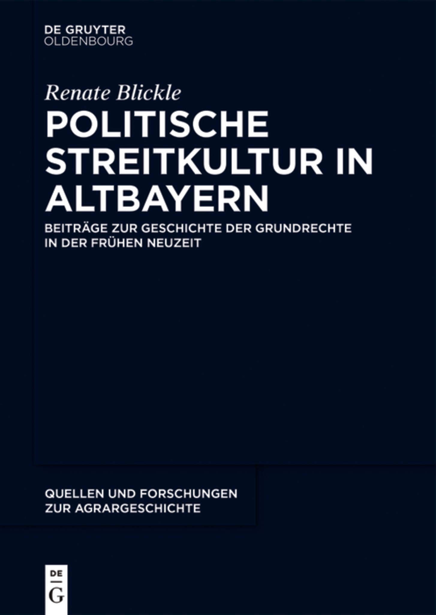 Politische Streitkultur in Altbayern