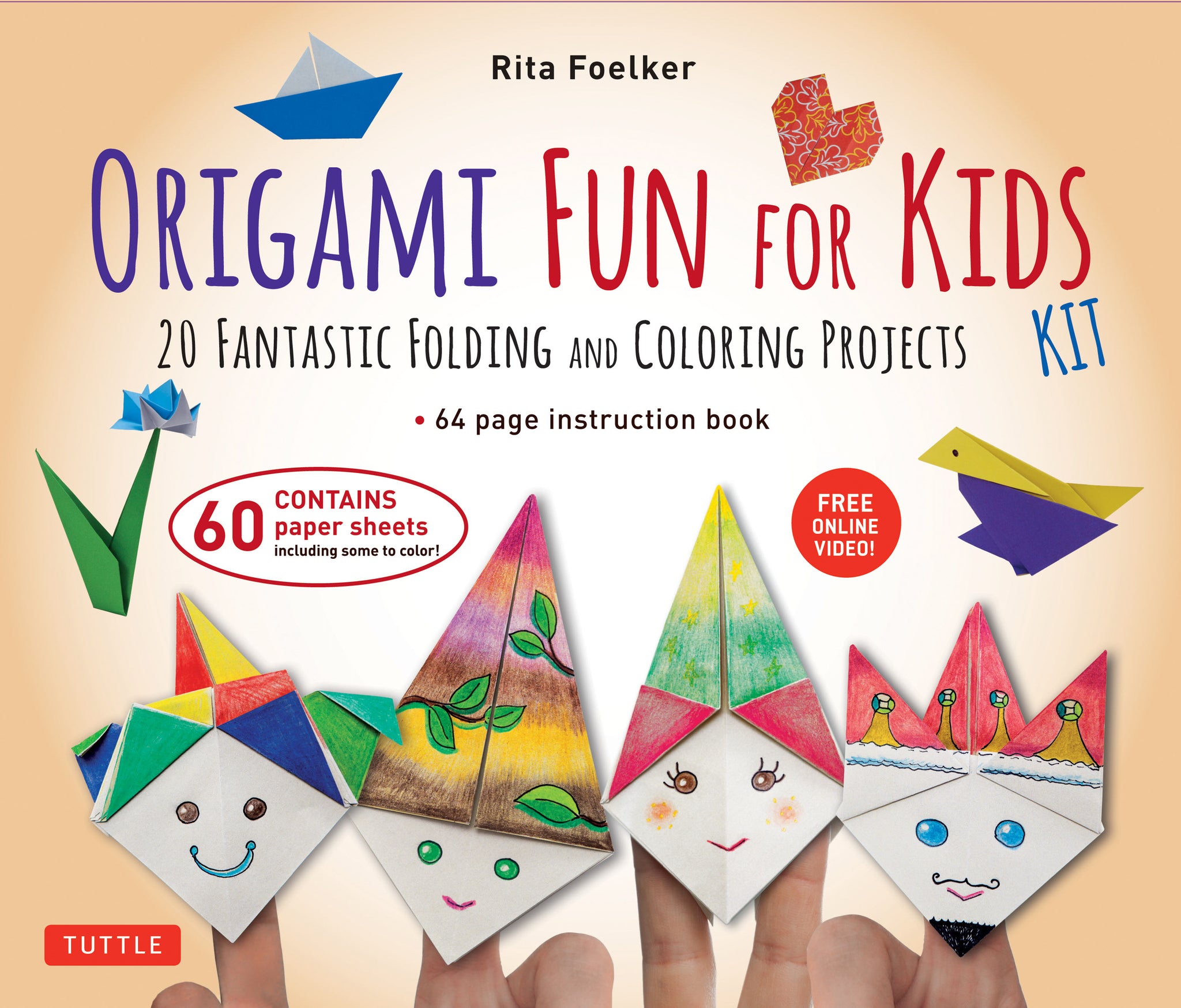 Cover image for Origami Fun for Kids Kit ISBN 9780804859295