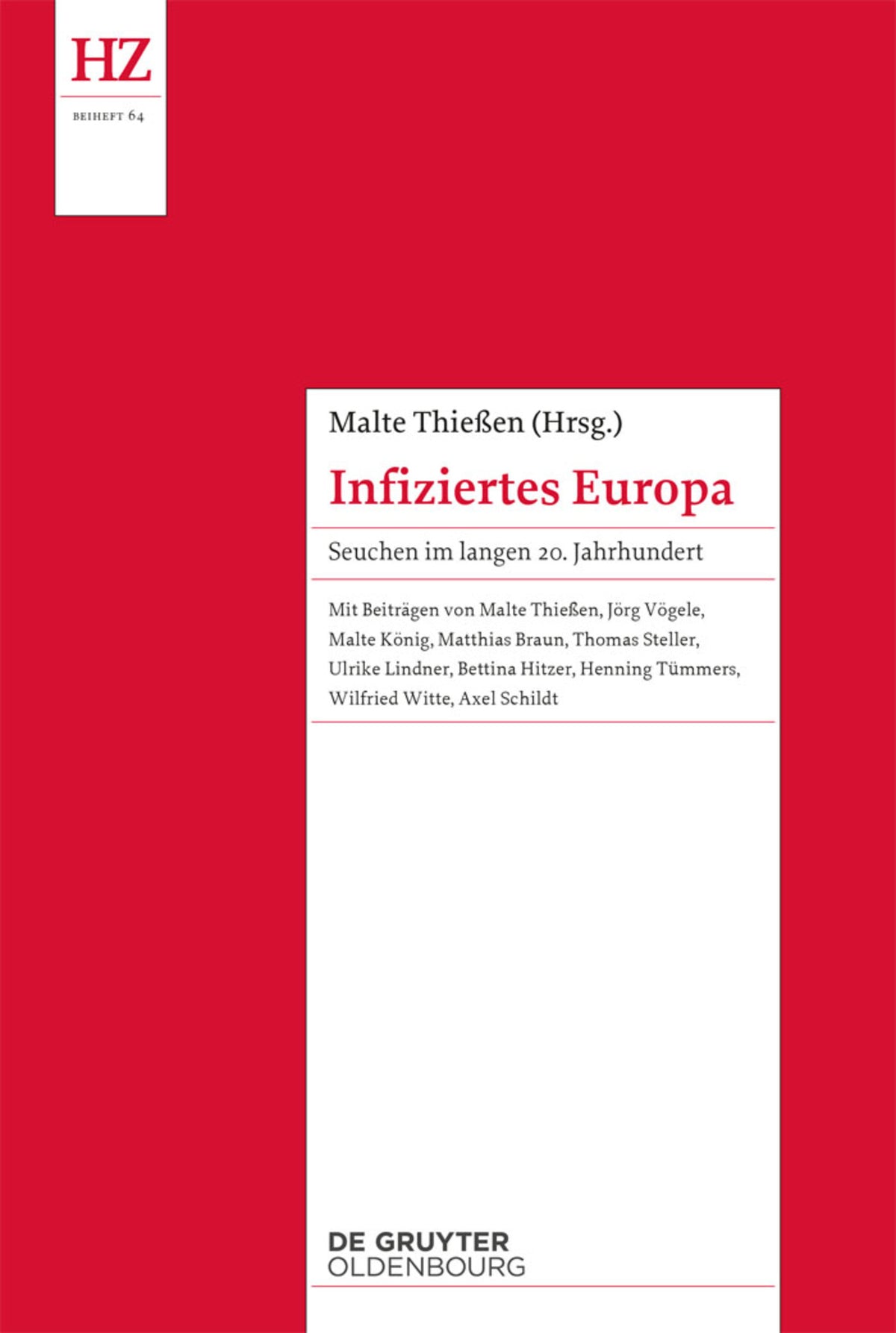 Cover image for Infiziertes Europa ISBN 9783110364347