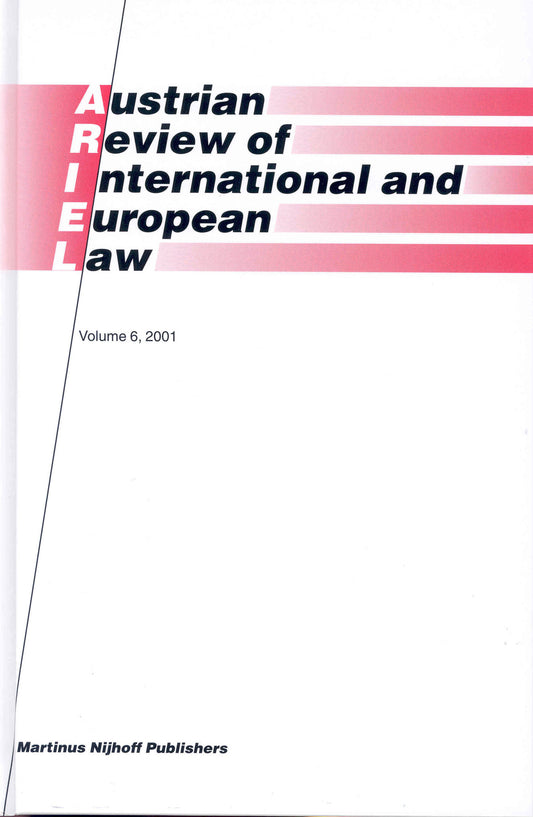 Austrian Review of International and European Law, Volume 6 (2001)