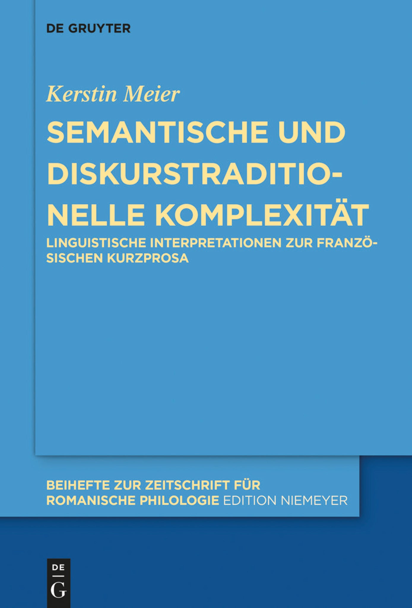 Semantische und diskurstraditionelle Komplexität