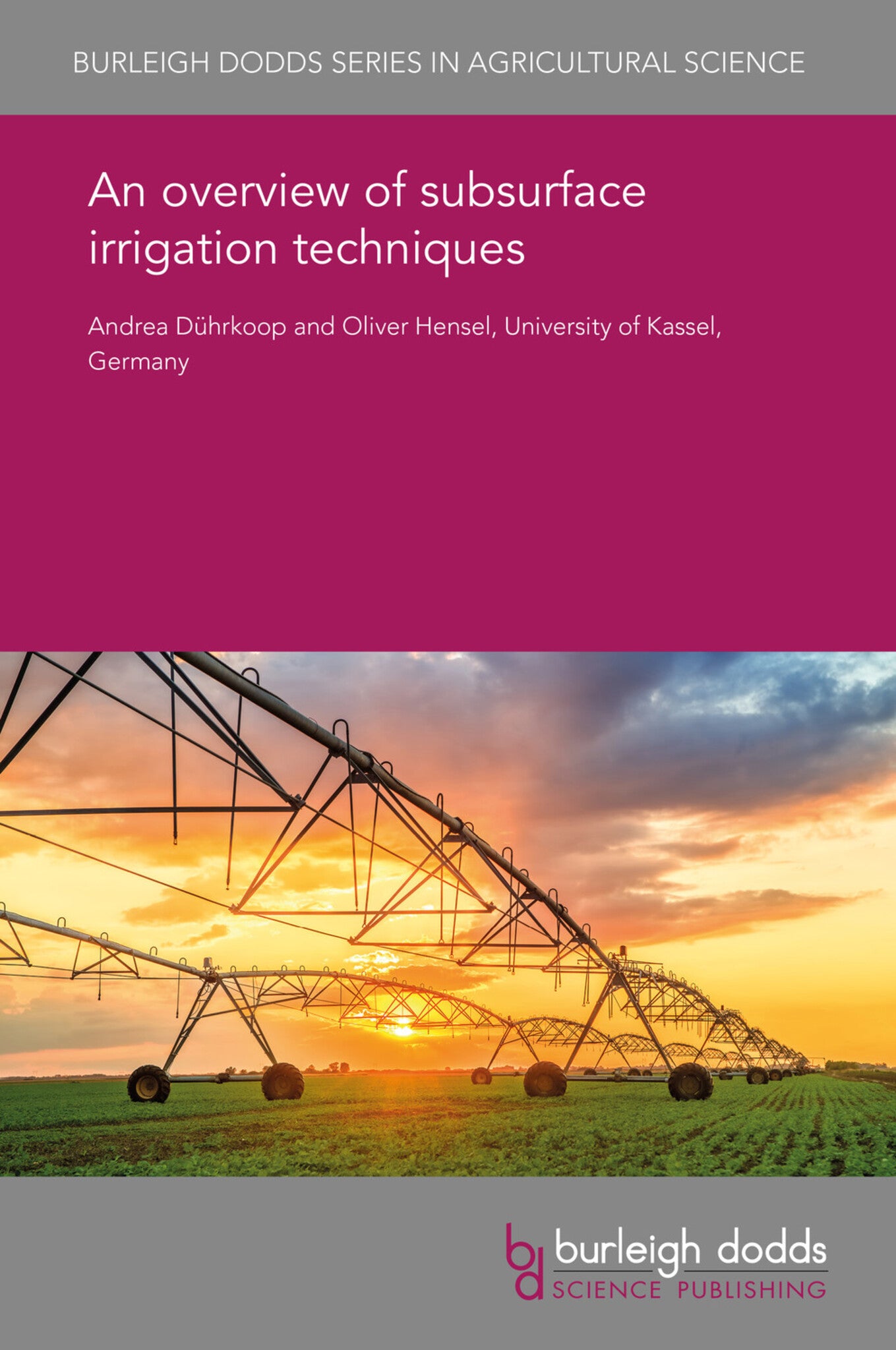 Cover image for An overview of subsurface irrigation techniques ISBN 9781838796341