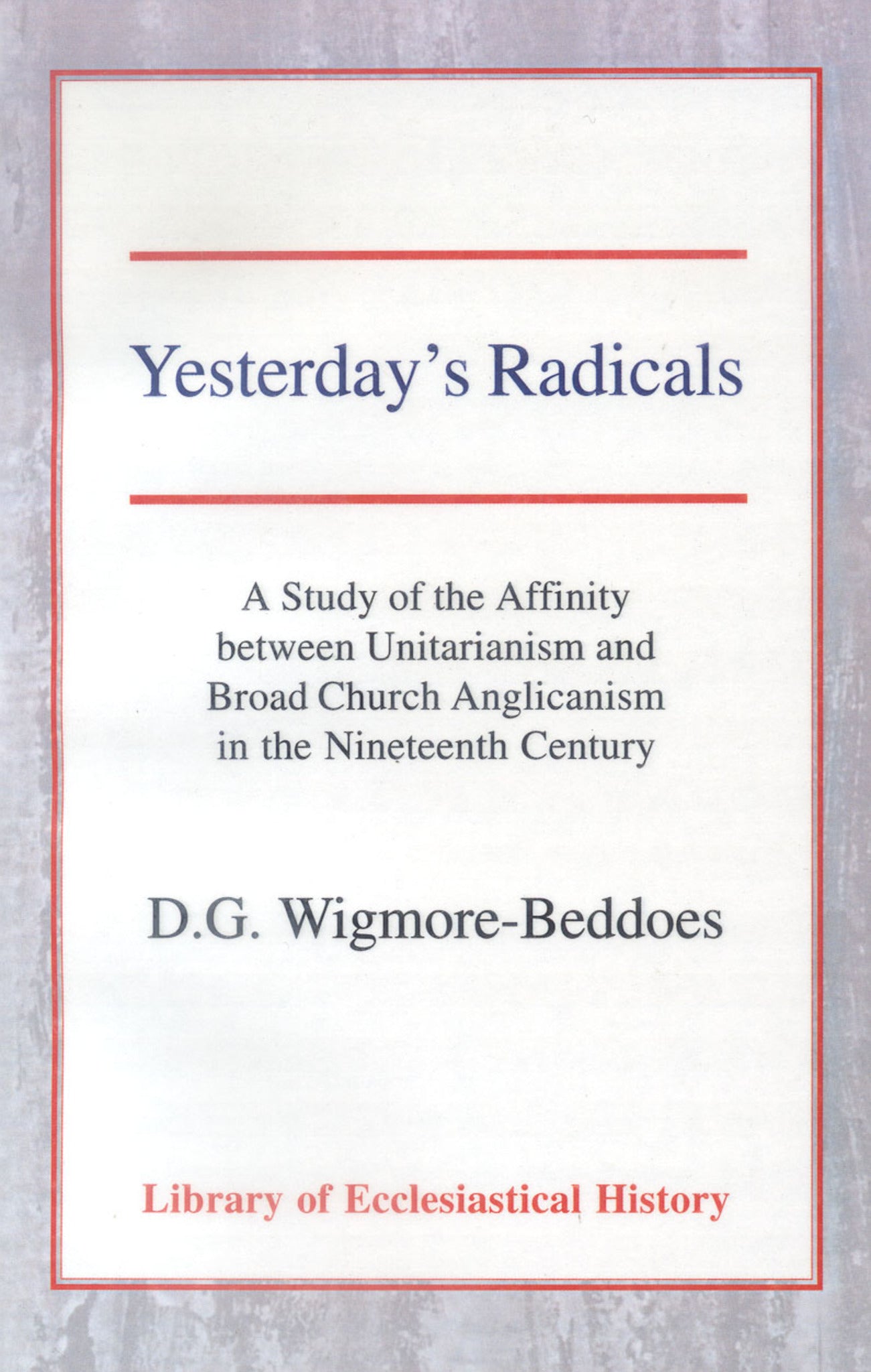 Cover image for Yesterday's Radicals ISBN 9780227170601