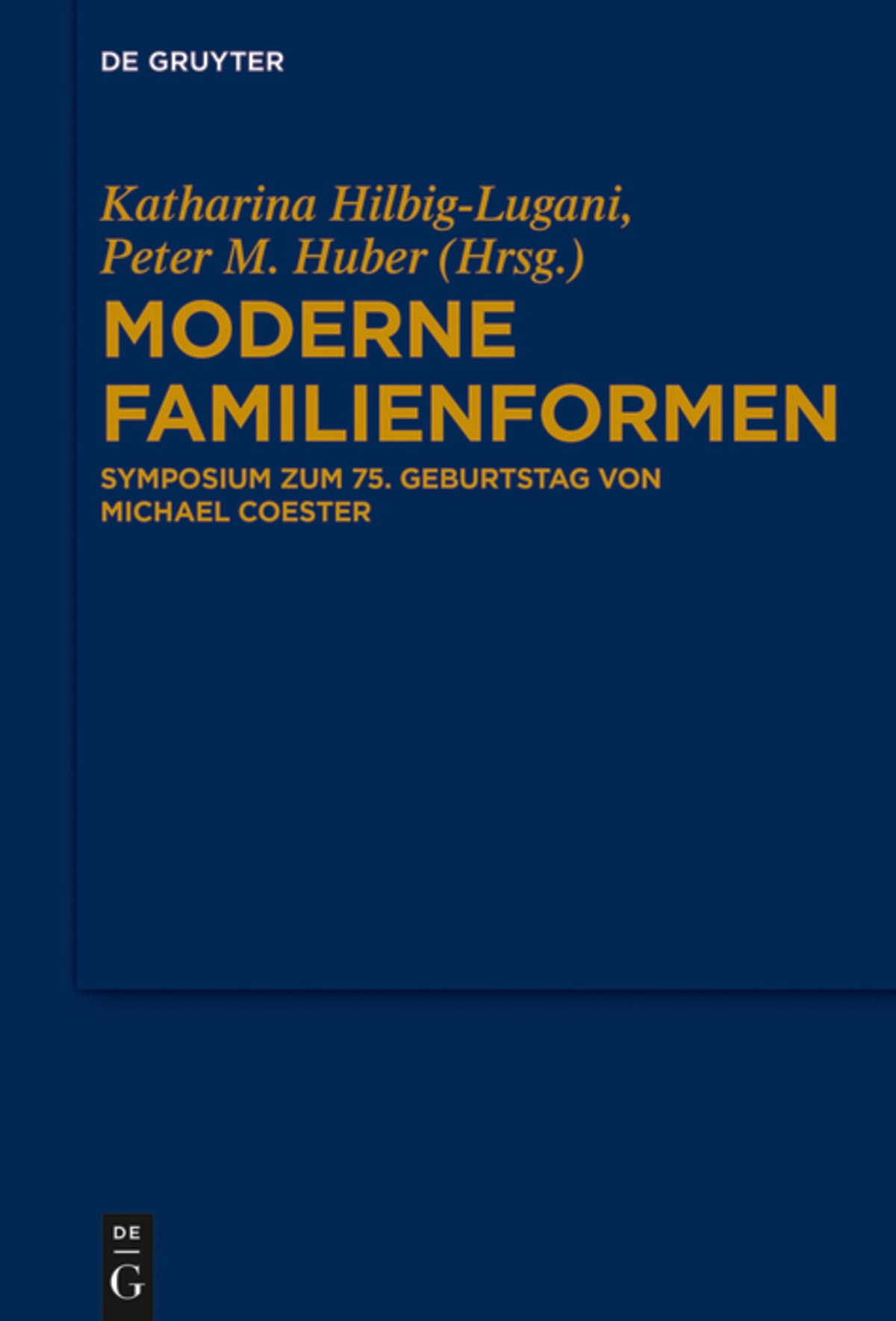 Cover image for Moderne Familienformen ISBN 9783110551778