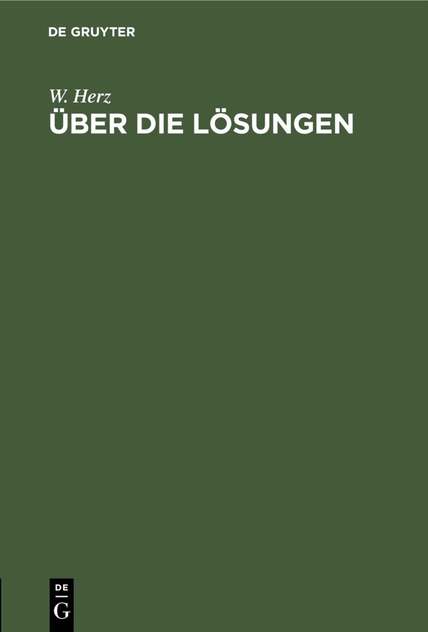 Über die Lösungen