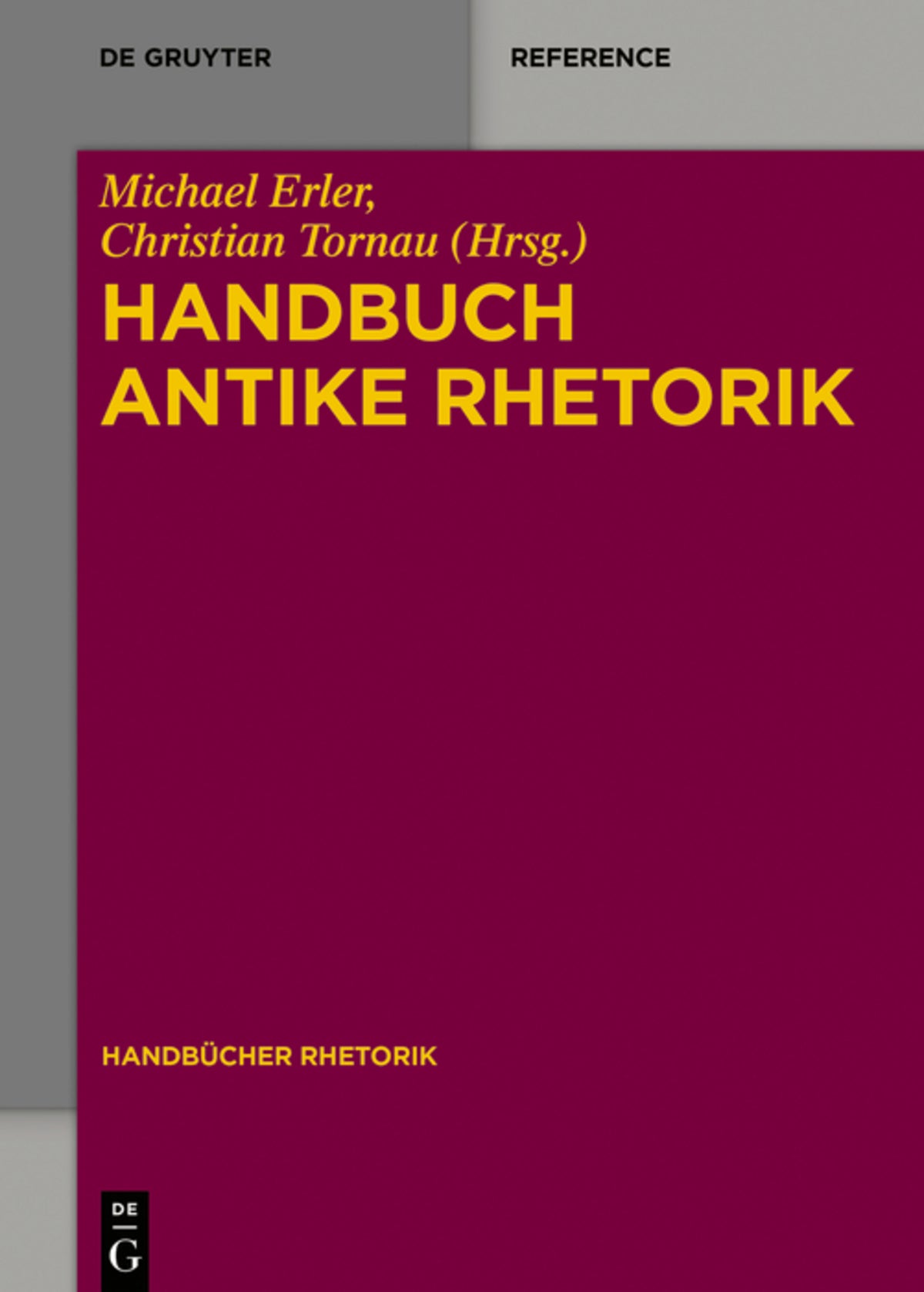 Cover image for Handbuch Antike Rhetorik ISBN 9783110318111