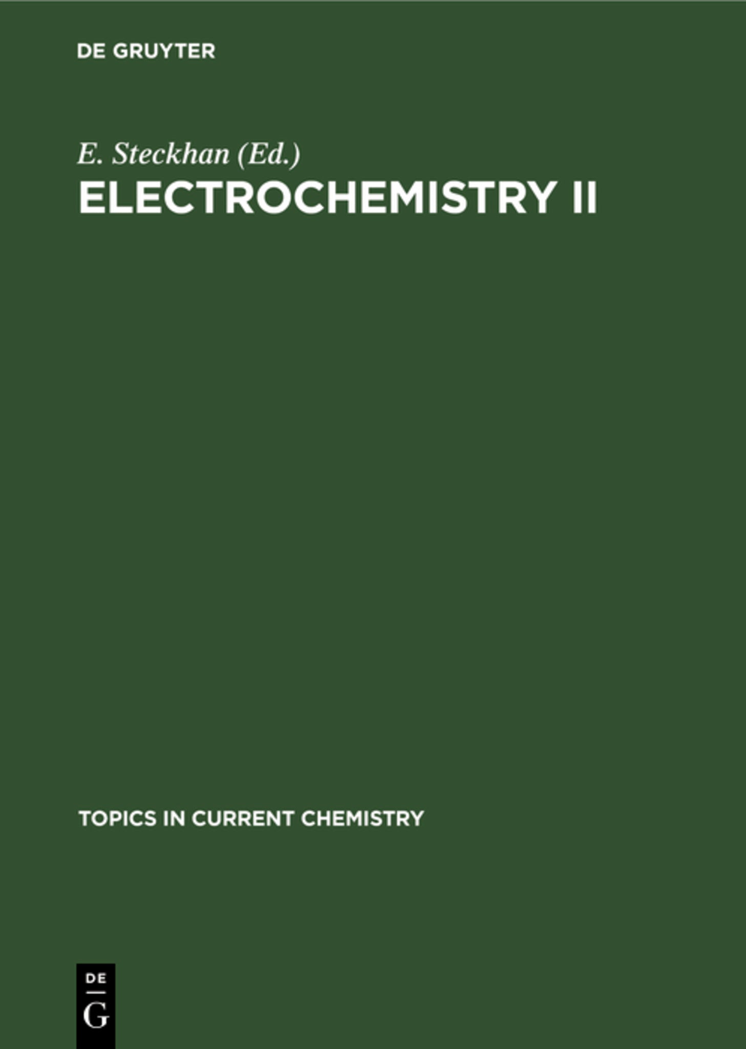 Electrochemistry II