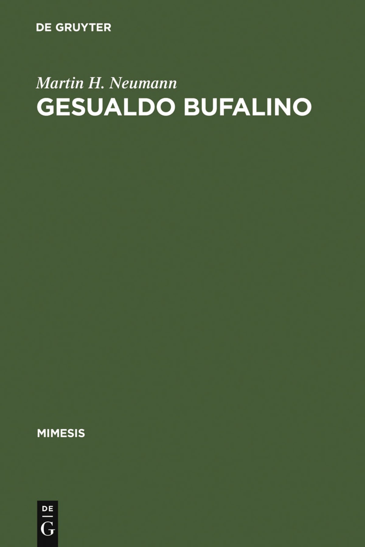Cover image for Gesualdo Bufalino ISBN 9783484550308