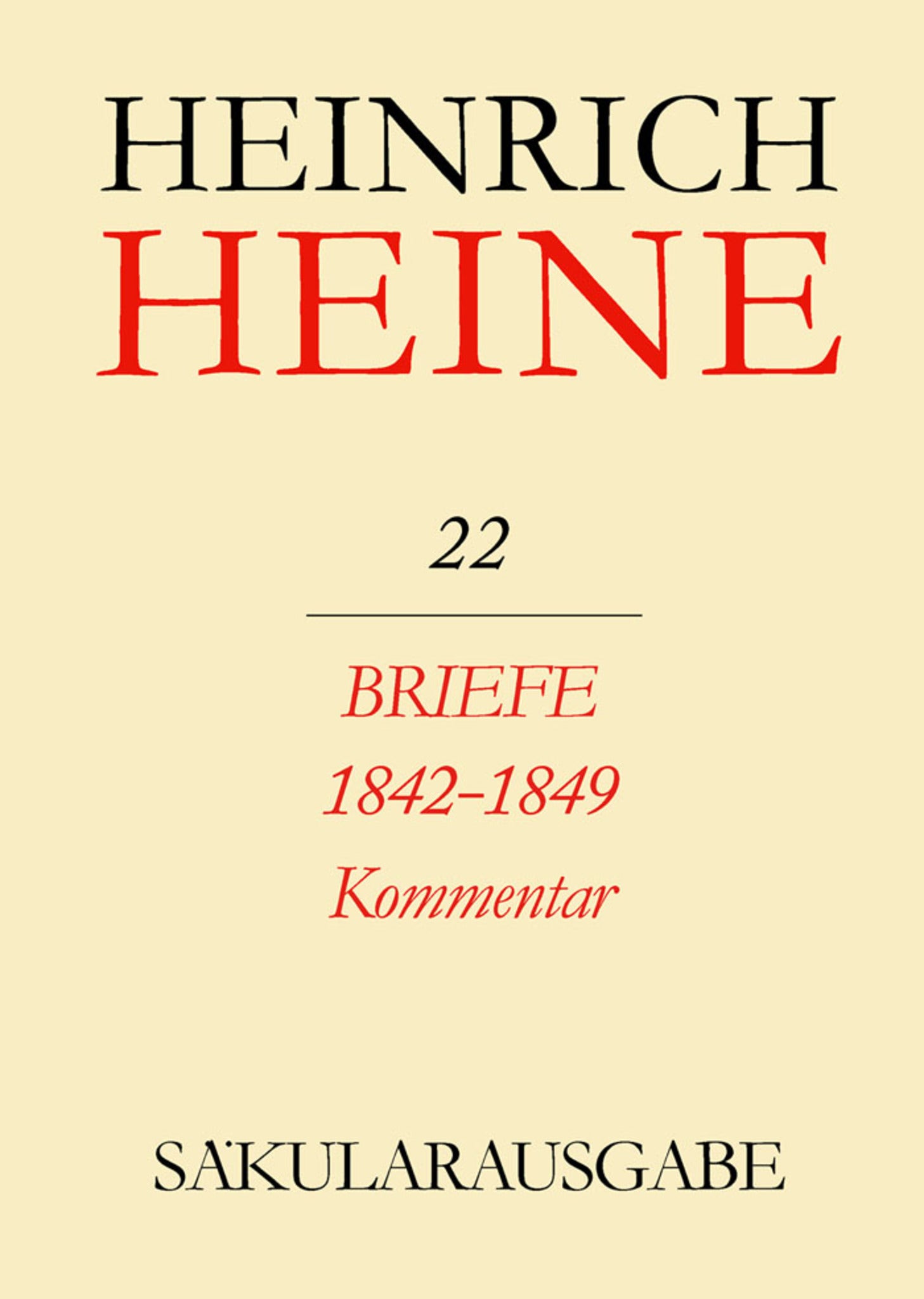 Briefe 1842-1849. Kommentar