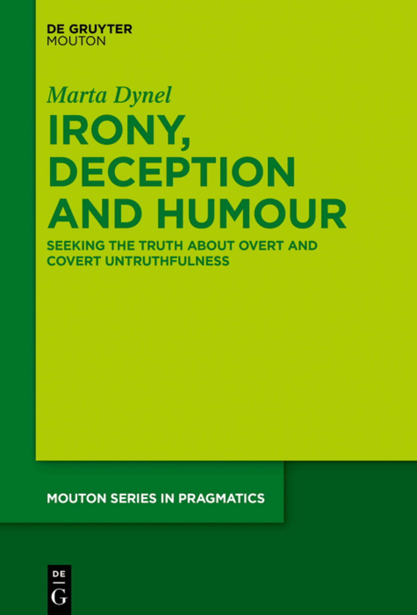 Cover image for Irony, Deception and Humour ISBN 9781501516429