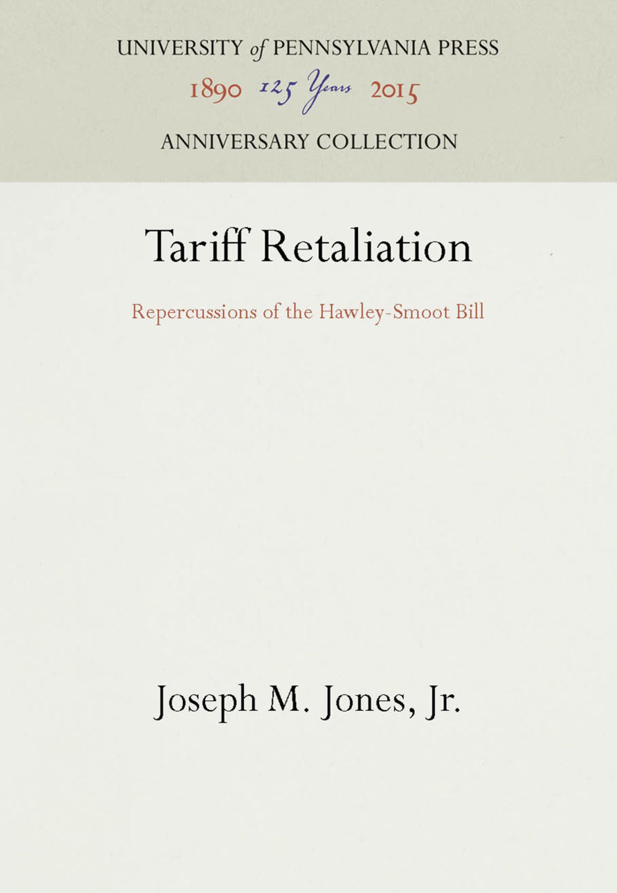 Cover image for Tariff Retaliation ISBN 9781512803167