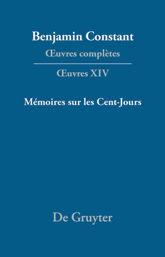 Mémoires sur les Cent-Jours