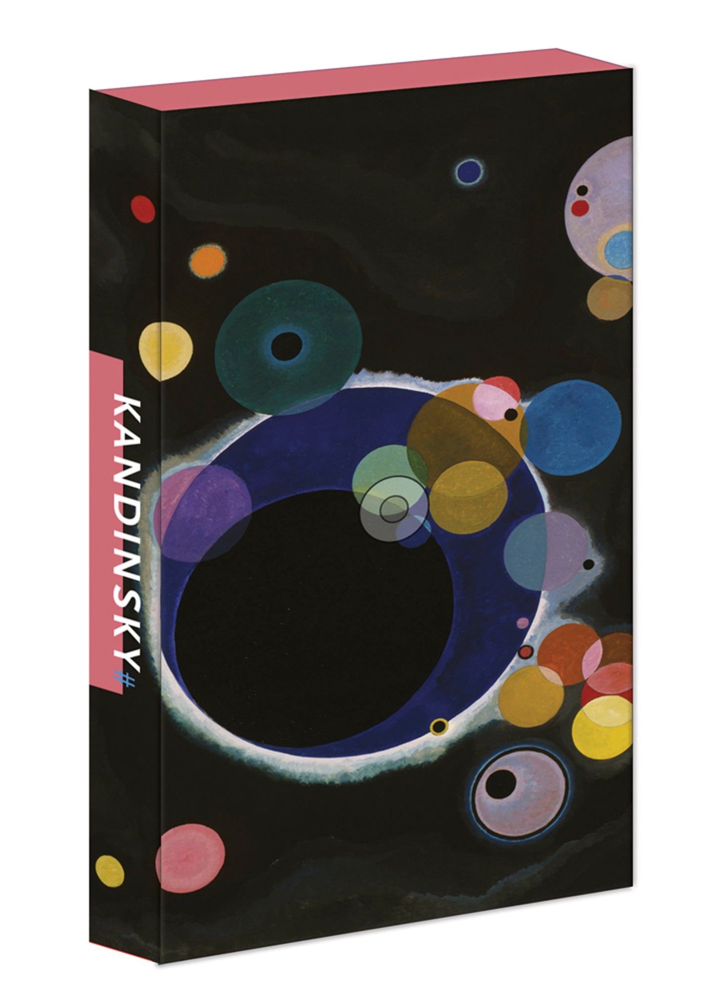 teNeues - 8-Pen Set: Wassily Kandinsky, Several Circles, 8 Ballpoint Pens, Unique Paper Wrapped Barrel, Soft Touch, Sleek Case