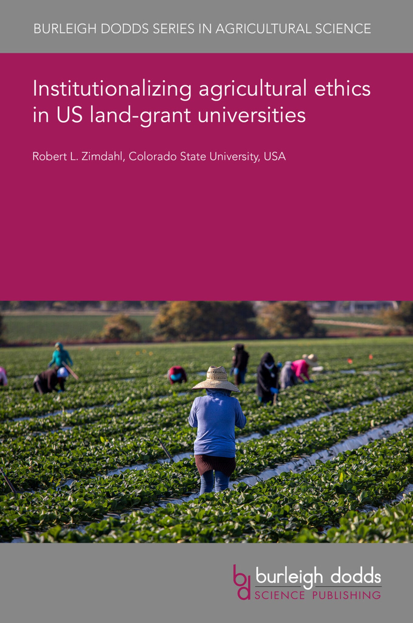 Cover image for Institutionalizing agricultural ethics in US land-grant universities ISBN 9781801468862