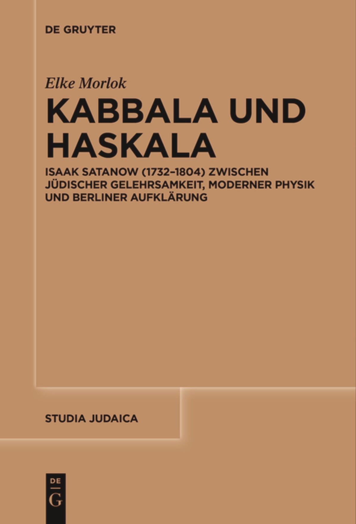 Cover image for Kabbala und Haskala ISBN 9783111518565