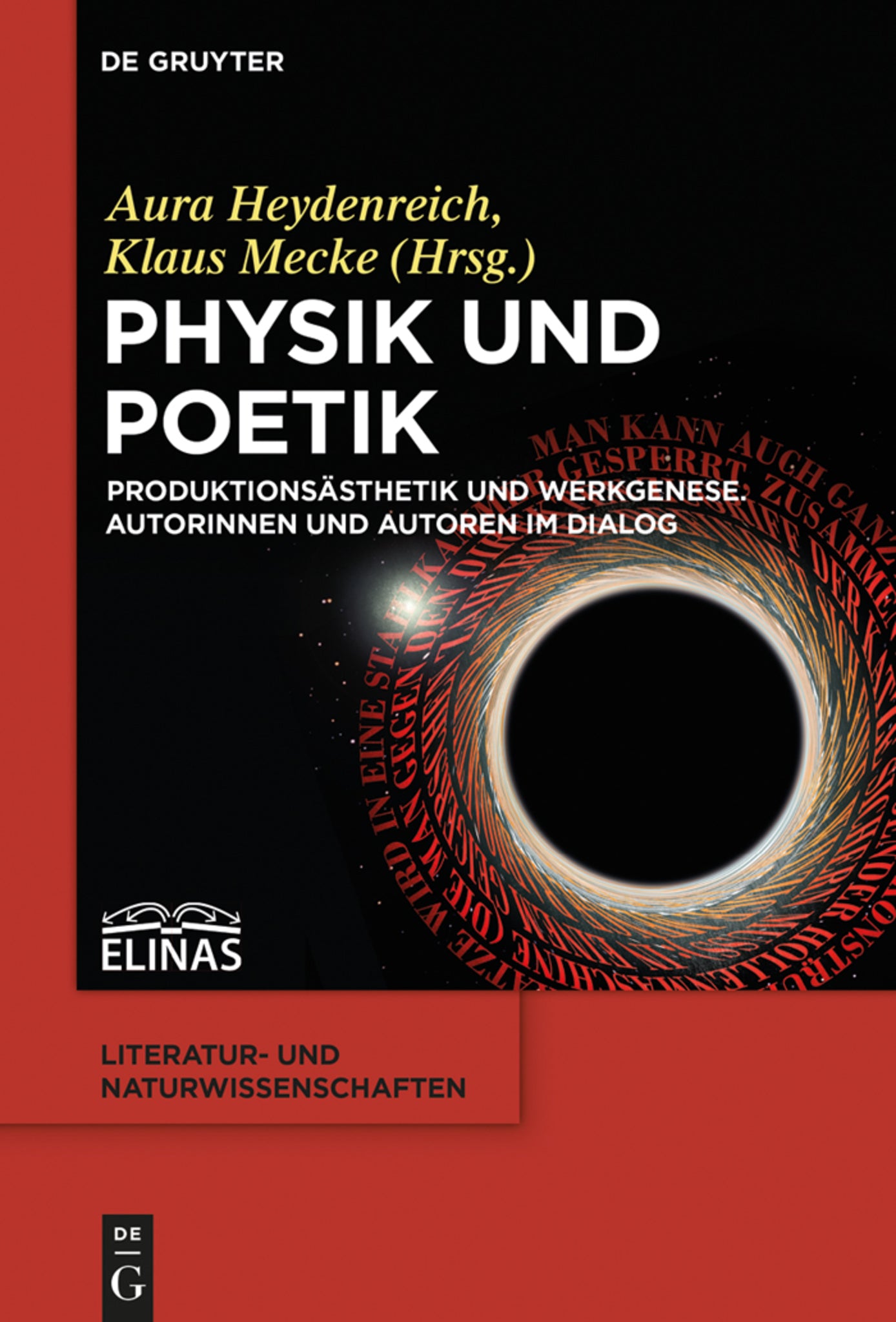 Cover image for Physik und Poetik ISBN 9783110406511