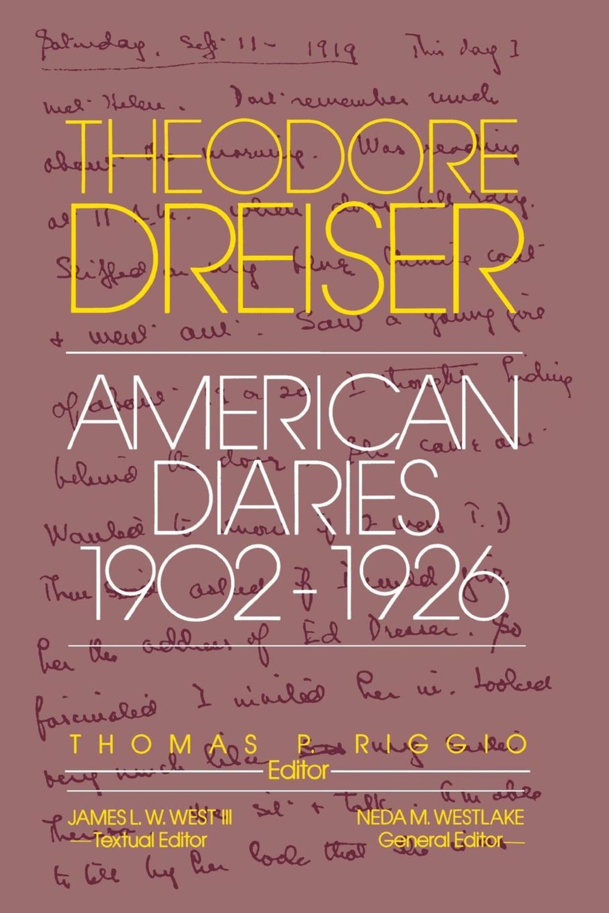 Cover image for The American Diaries, 1902-1926 ISBN 9780812211481