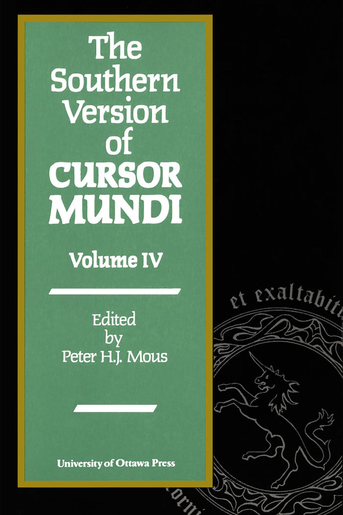 Cover image for The Southern Version of Cursor Mundi, Vol. IV ISBN 9780776601076