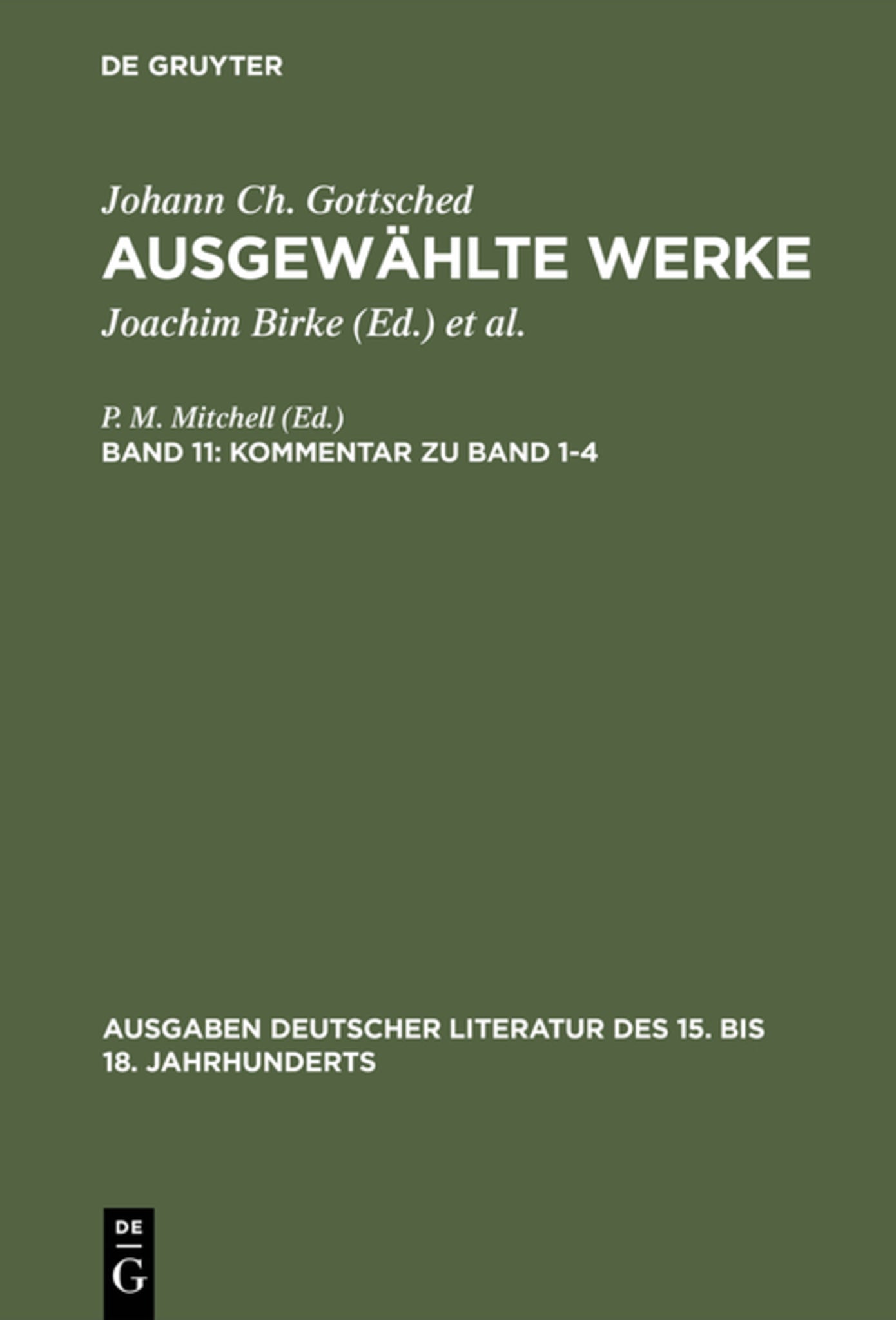 Kommentar zu Band 1-4