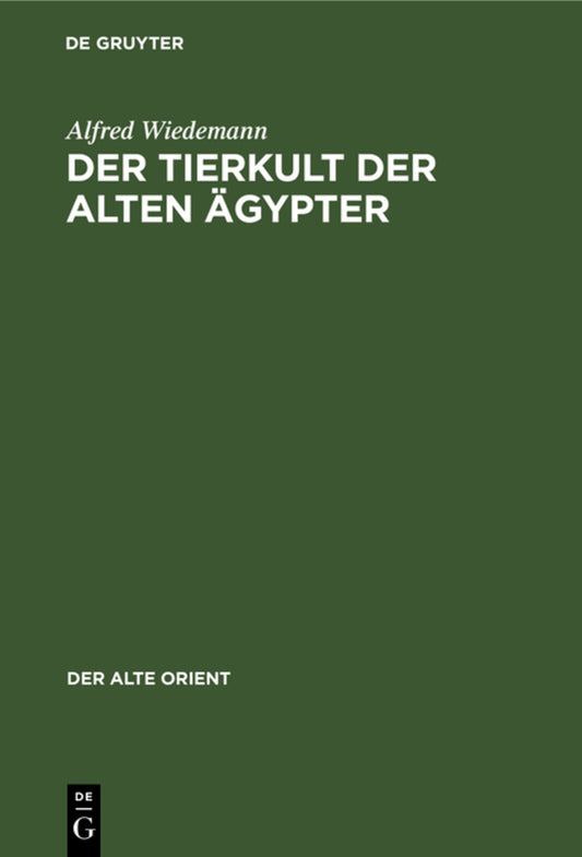 Der Tierkult der alten Ägypter