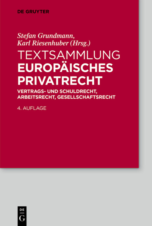 Textsammlung Europäisches Privatrecht