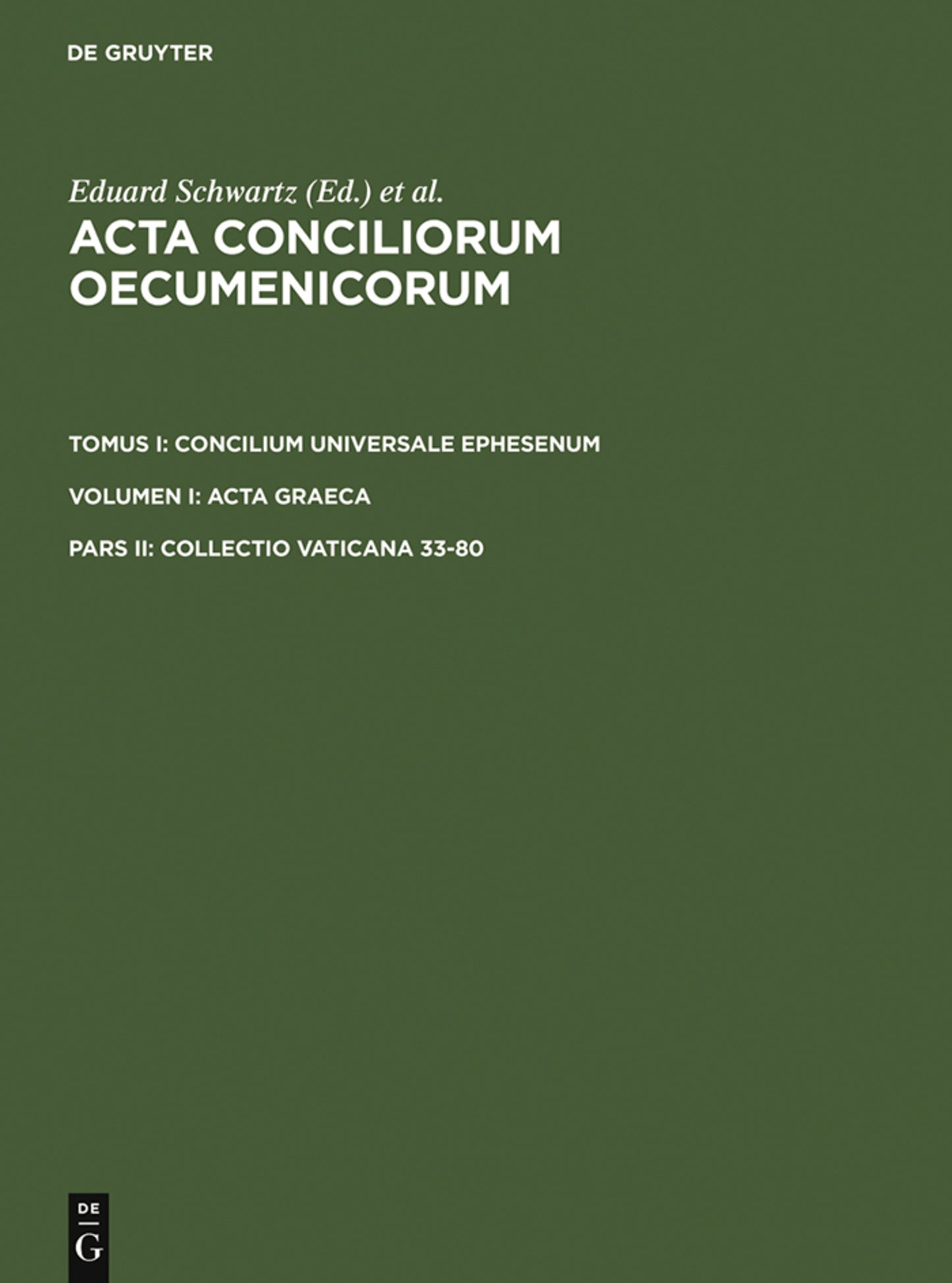 Collectio Vaticana 33-80