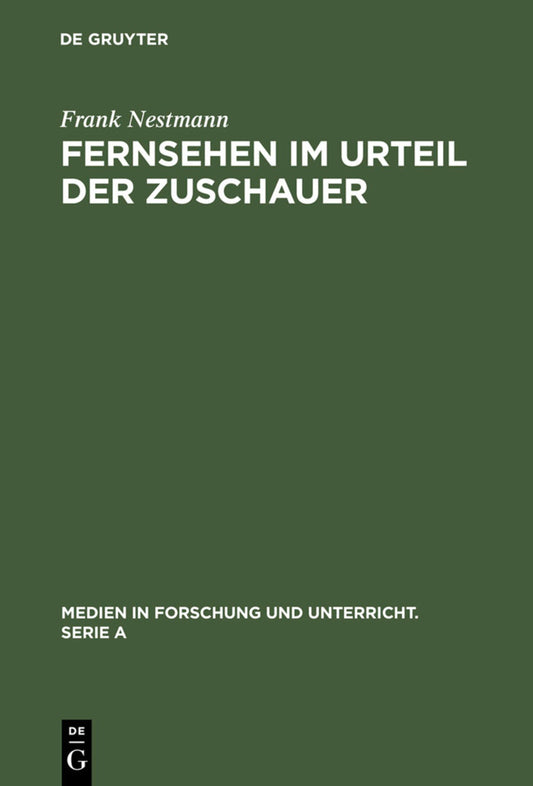 Fernsehen im Urteil der Zuschauer