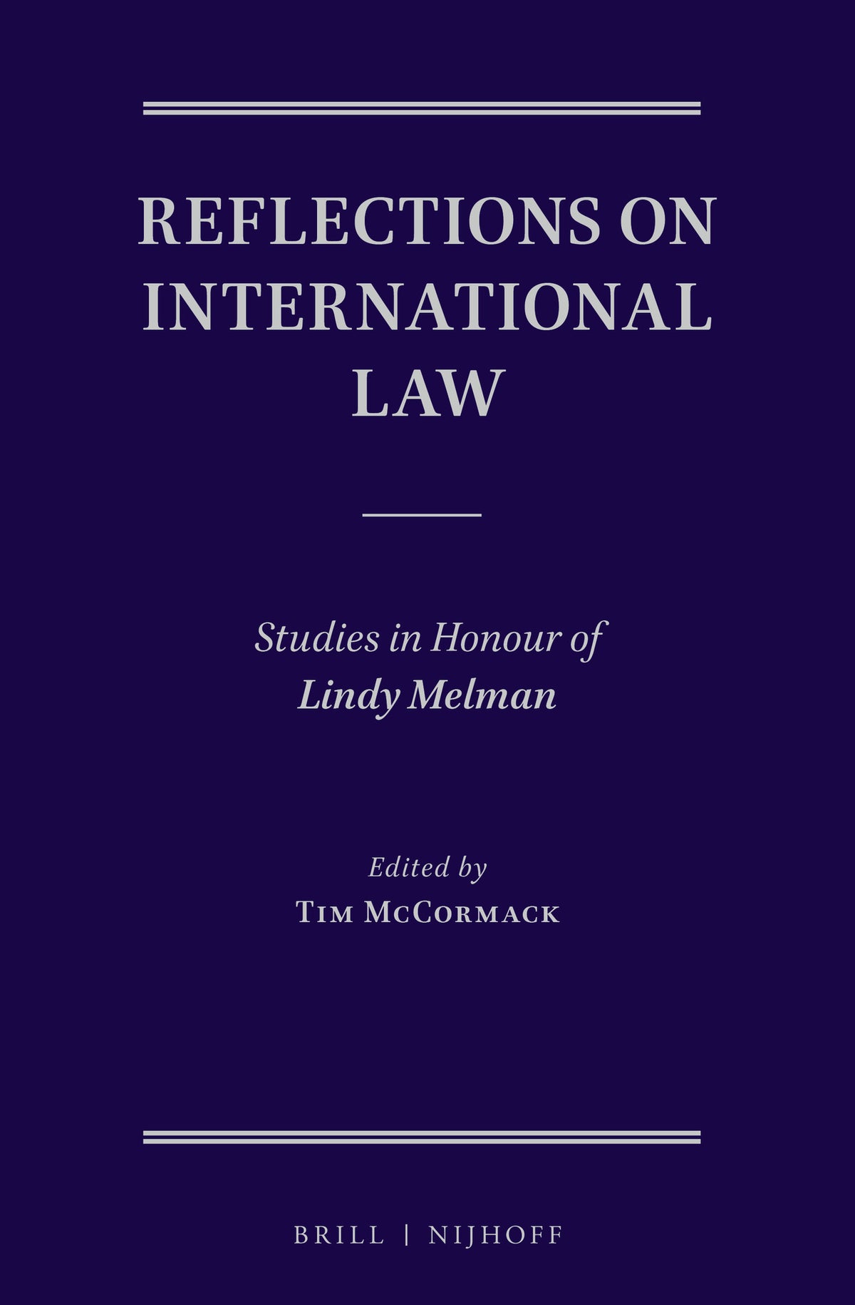 Cover image for Reflections on International Law ISBN 9789004545939