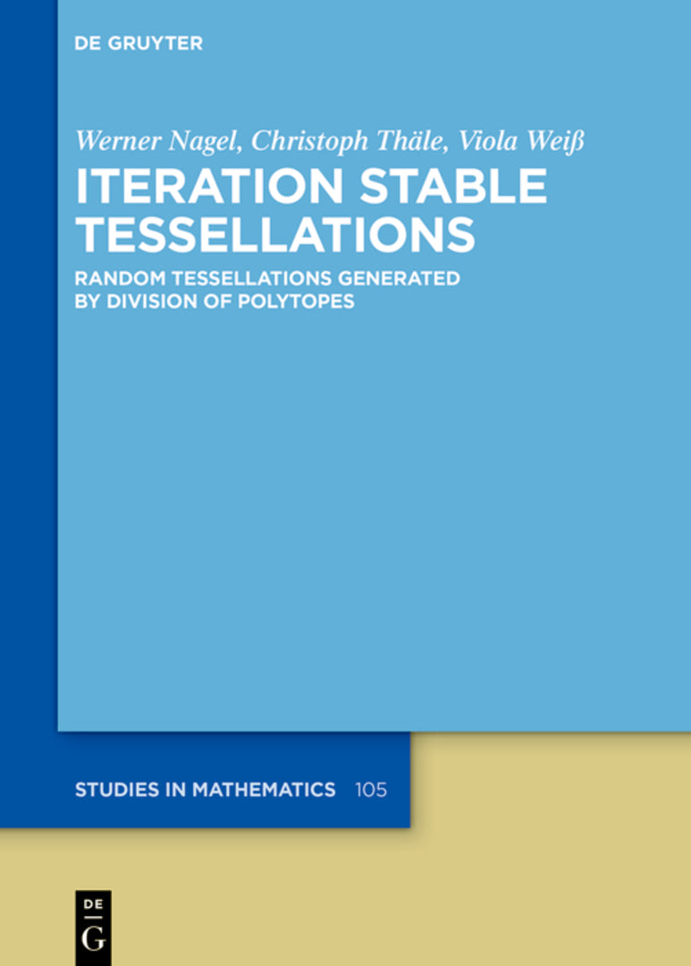 Cover image for Iteration Stable Tessellations ISBN 9783119142649