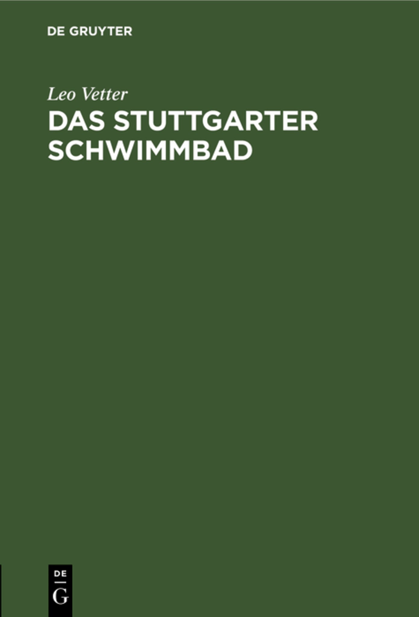 Das Stuttgarter Schwimmbad