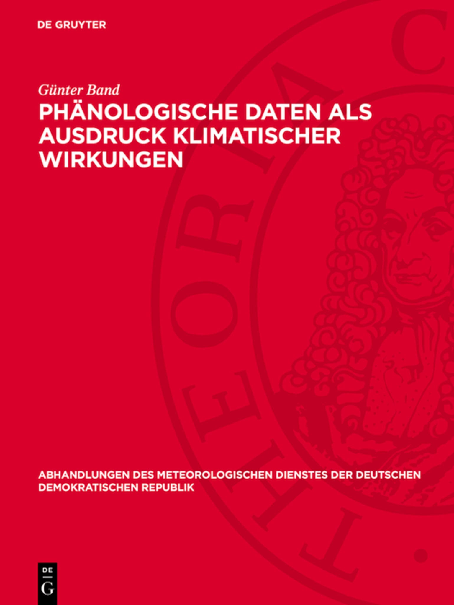 Phänologische Daten als Ausdruck klimatischer Wirkungen