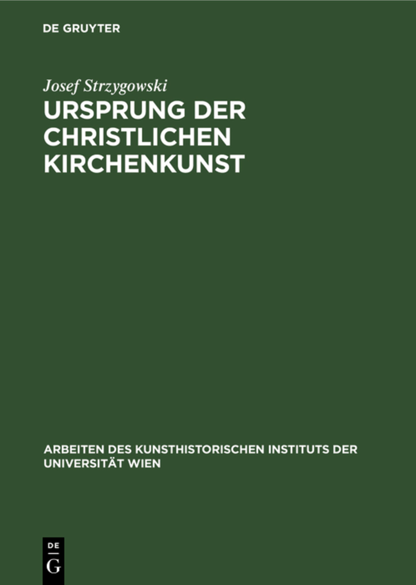 Ursprung der christlichen Kirchenkunst
