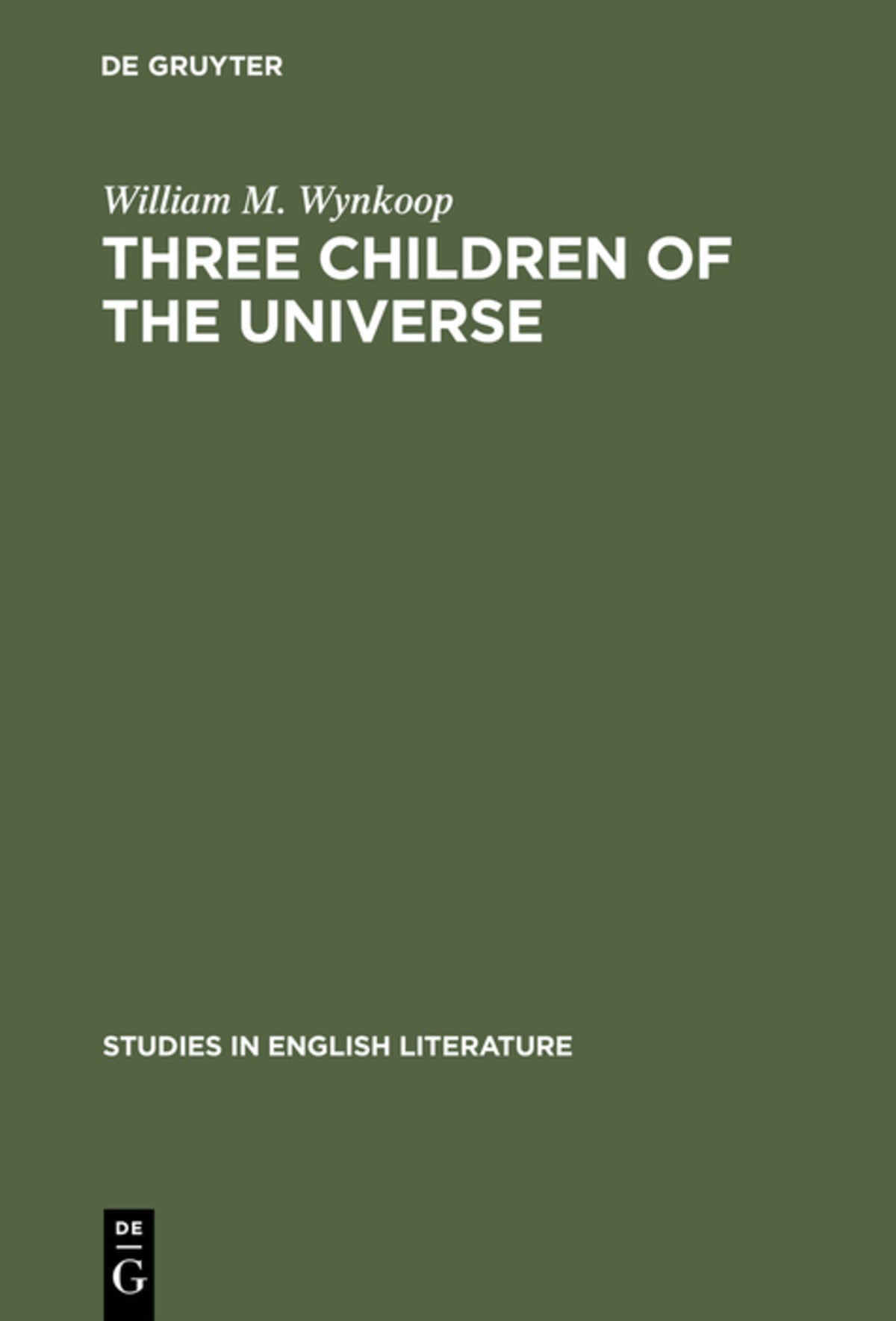 Cover image for Three children of the universe ISBN 9783111254685