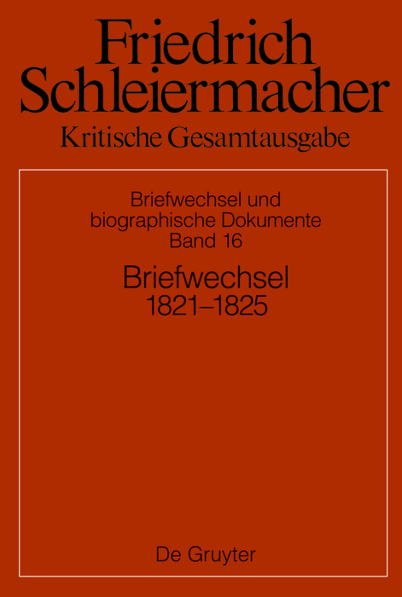 Briefwechsel 1821–1824