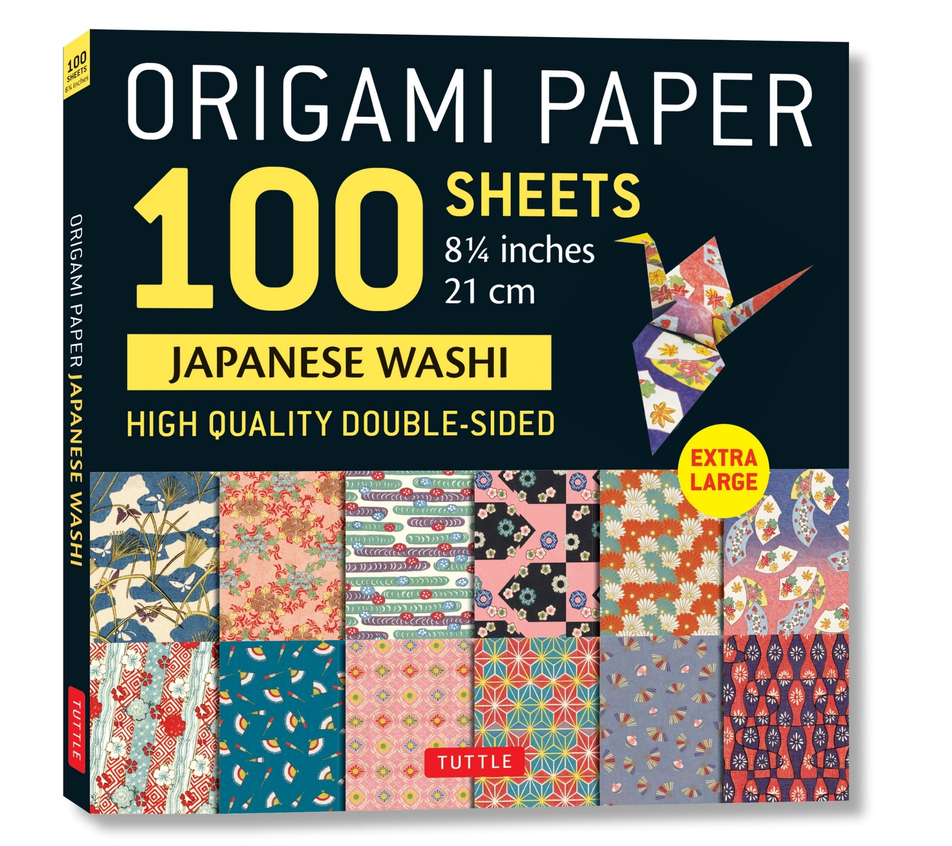 Origami Paper 100 sheets Japanese Washi 8 1/4" (21 cm)