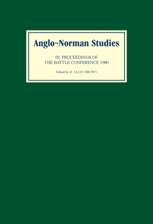 Anglo-Norman Studies III