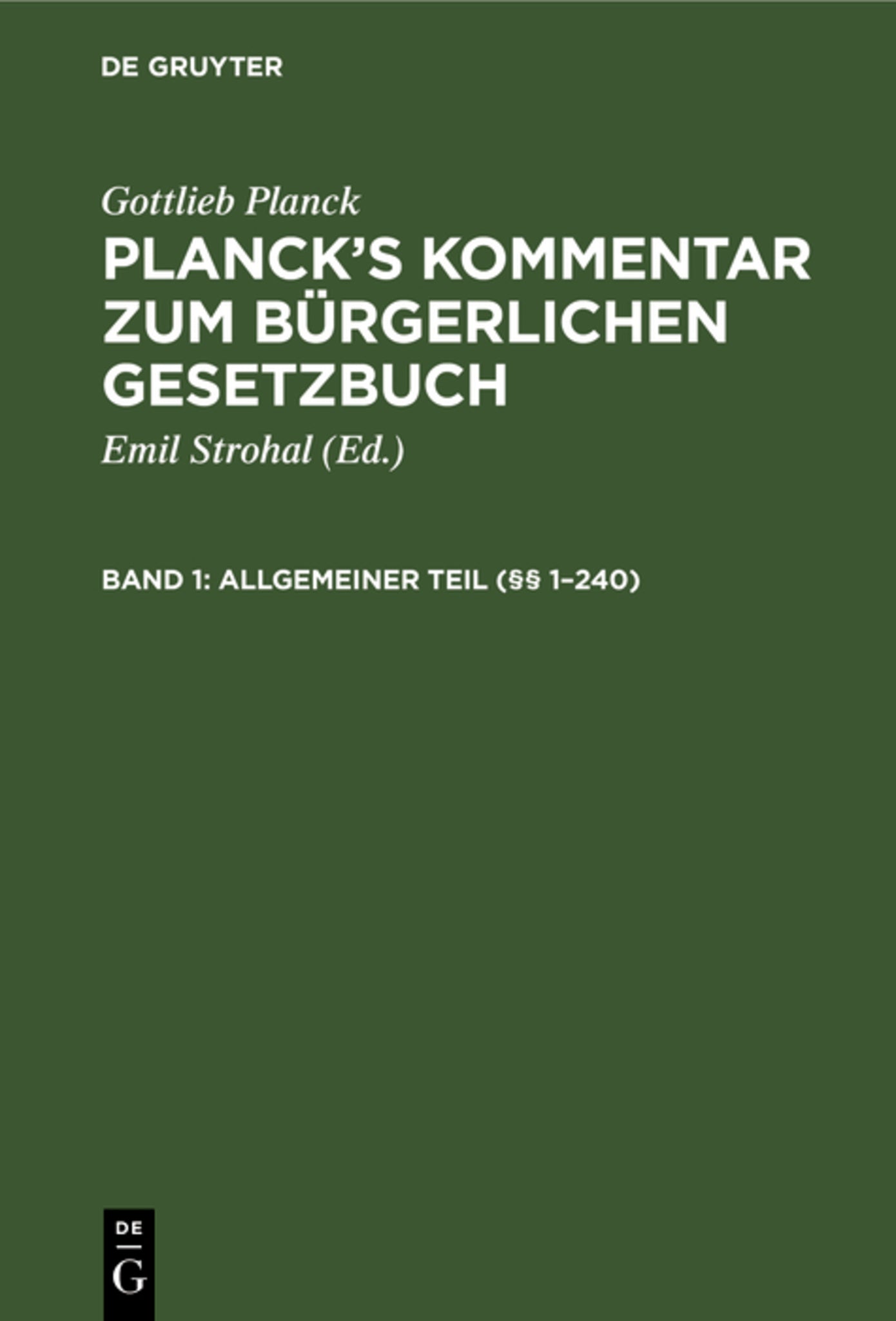 Allgemeiner Teil (§§ 1–240)