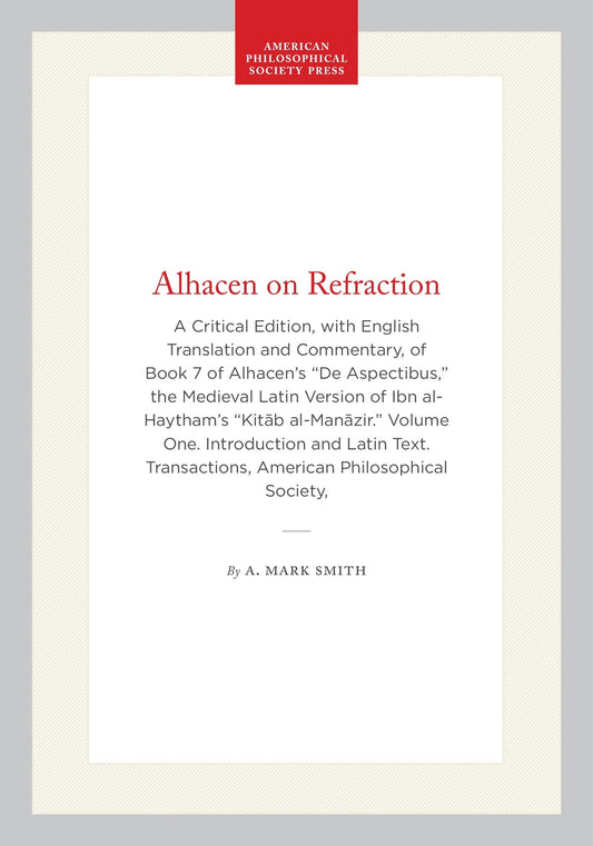 Alhacen on Refraction