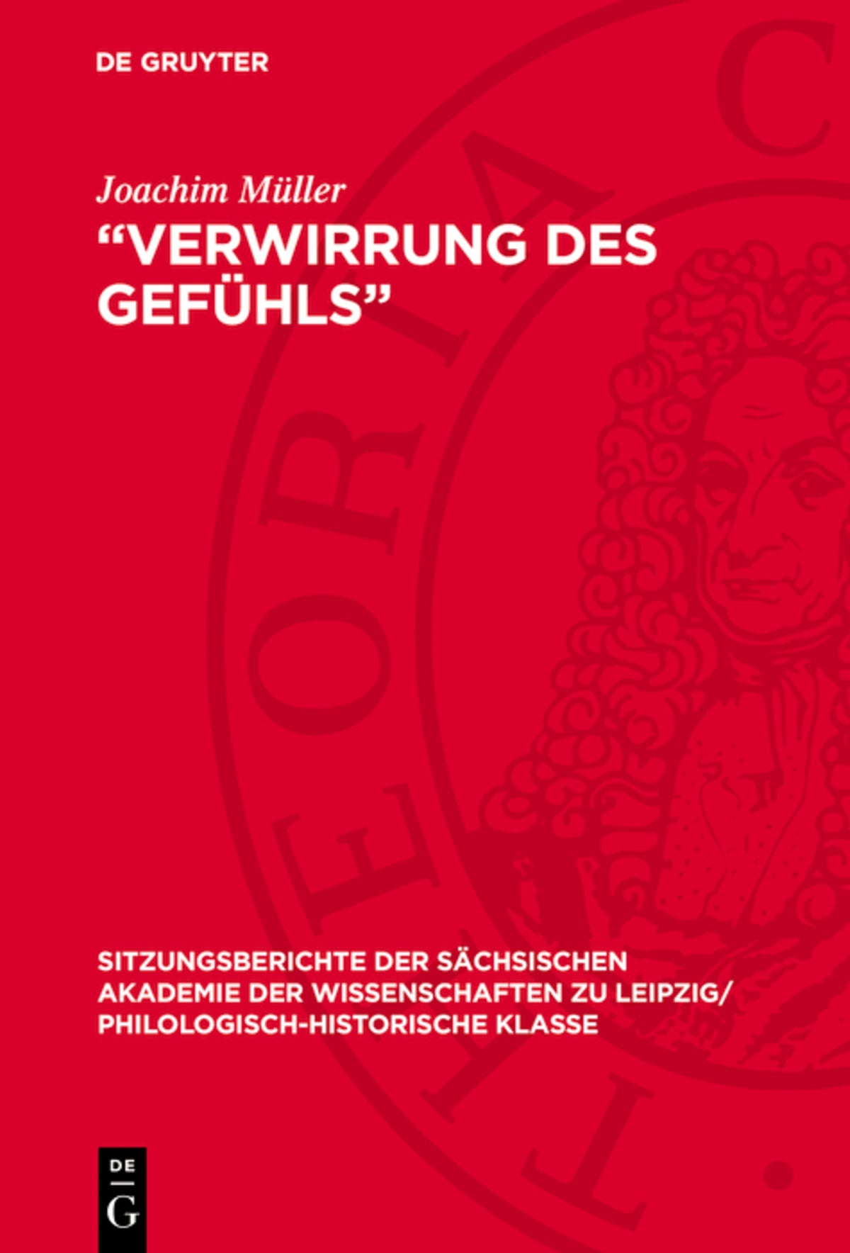 Cover image for „Verwirrung des Gefühls“ ISBN 9783112726563
