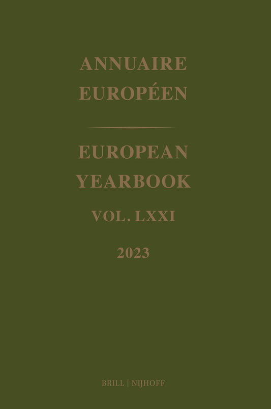European Yearbook / Annuaire Européen, Volume 71 (2023)